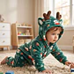 Cartoon Flannel Baby Romper – Animal Jumpsuit Costume - thumbnail 3