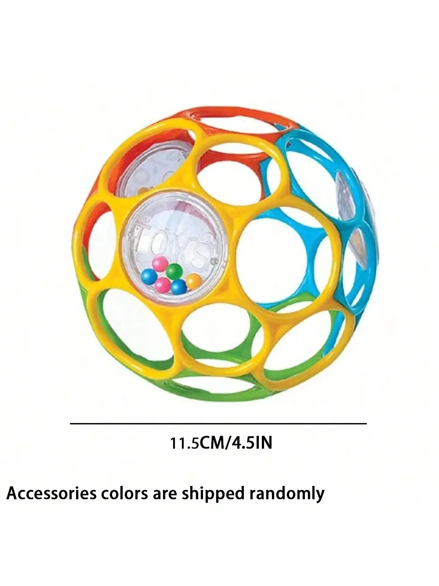 Baby Grasping Ball Rattle – Bell Sensory Toy 8