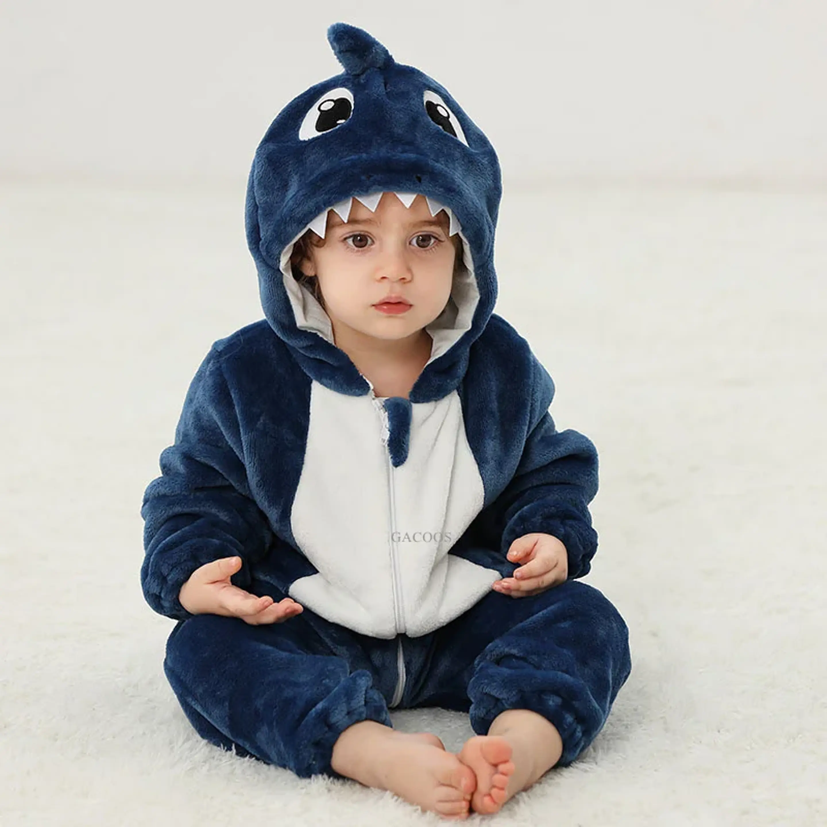 Cartoon Flannel Baby Romper – Animal Jumpsuit Costume 4
