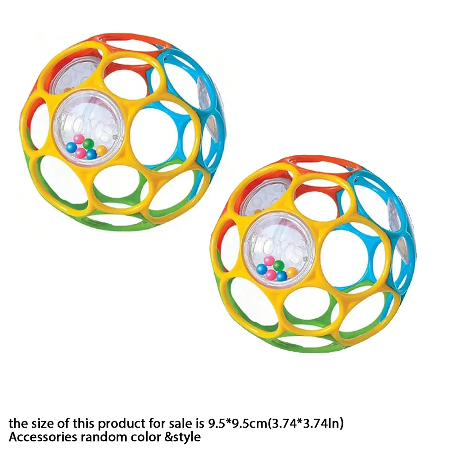 Baby Grasping Ball Rattle – Bell Sensory Toy 9