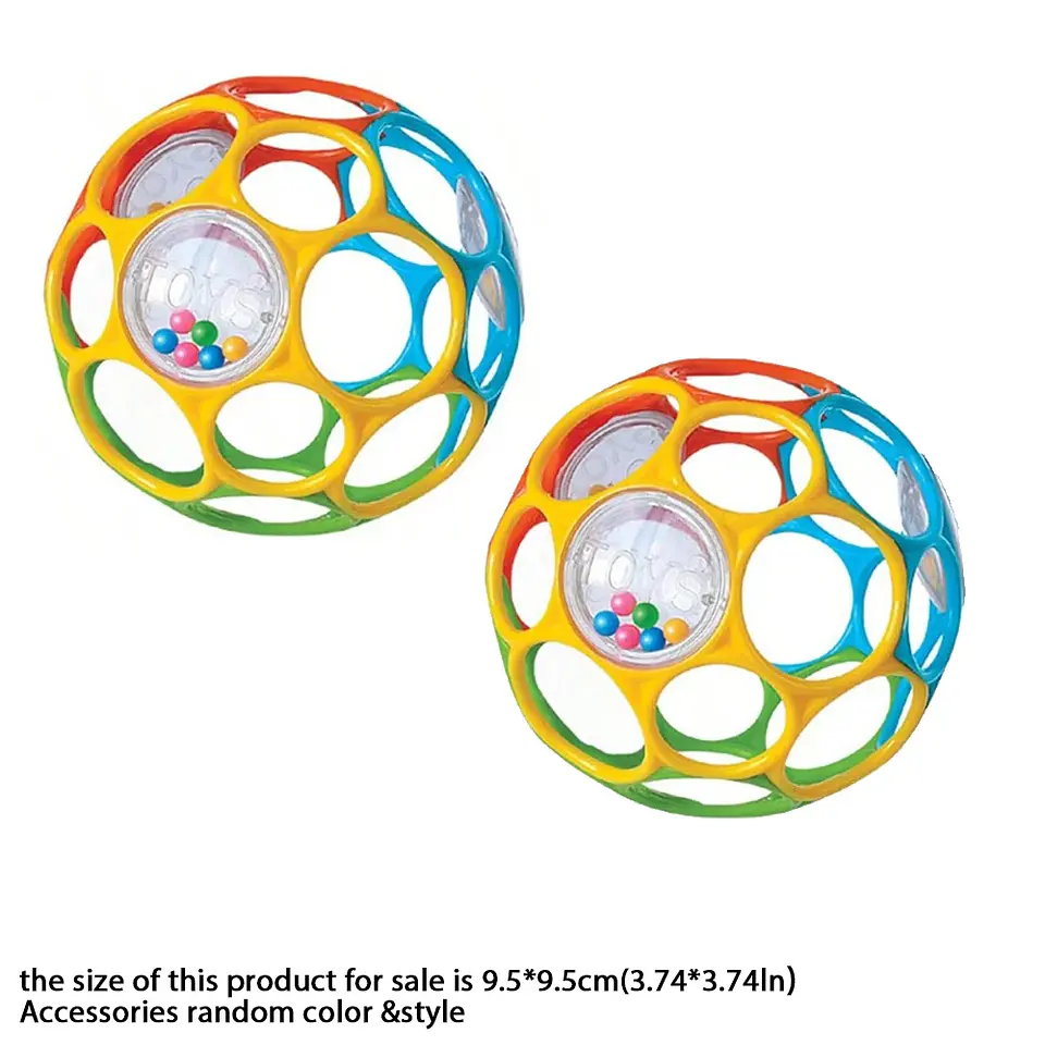 Baby Grasping Ball Rattle – Bell Sensory Toy 9