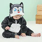 Cartoon Flannel Baby Romper – Animal Jumpsuit Costume - thumbnail 7