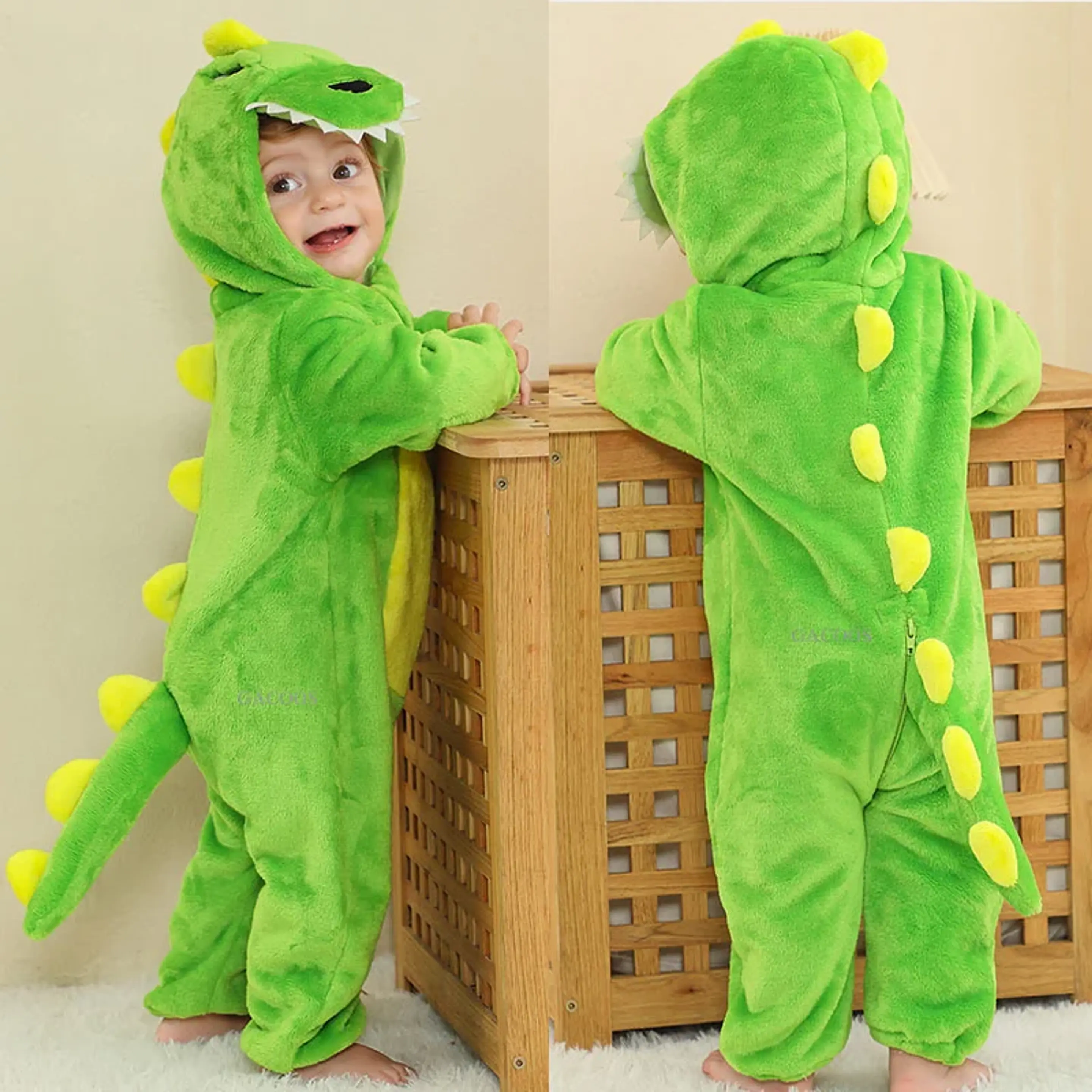 Cartoon Flannel Baby Romper – Animal Jumpsuit Costume 14
