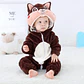 Cartoon Flannel Baby Romper – Animal Jumpsuit Costume - thumbnail 23