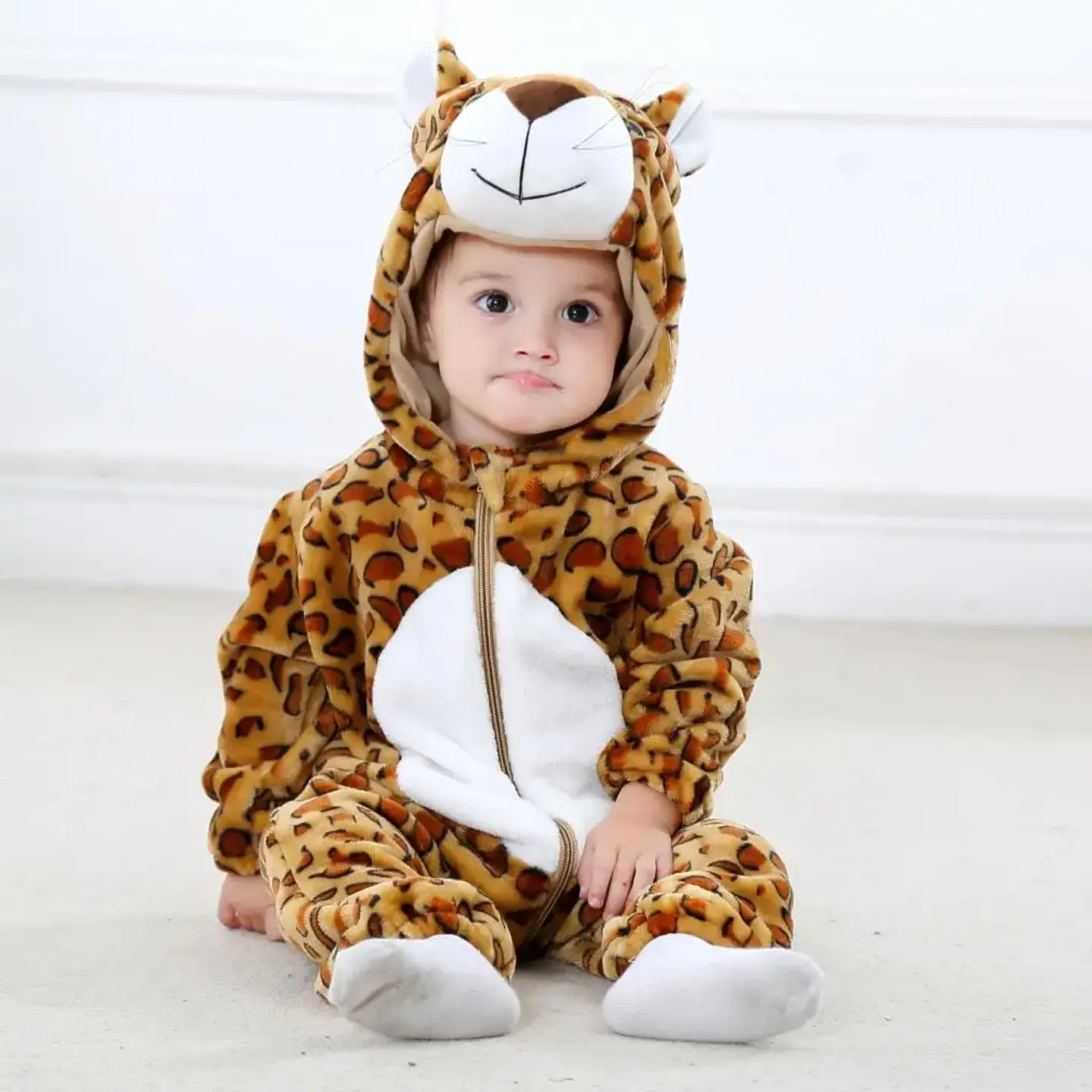 Cartoon Flannel Baby Romper – Animal Jumpsuit Costume 25