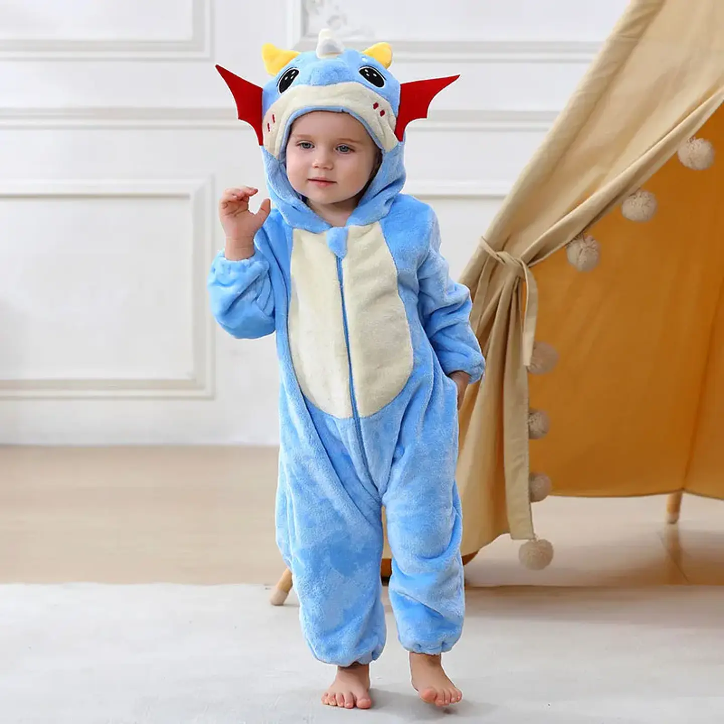 Cartoon Flannel Baby Romper – Animal Jumpsuit Costume 27