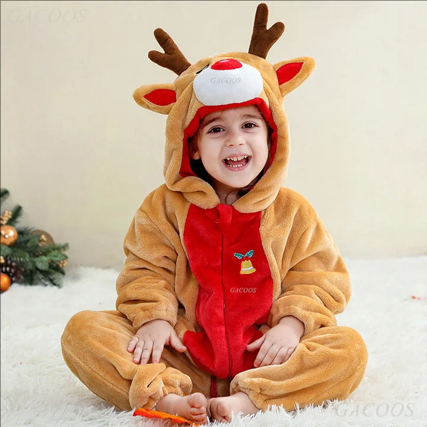 Cartoon Flannel Baby Romper – Animal Jumpsuit Costume 29
