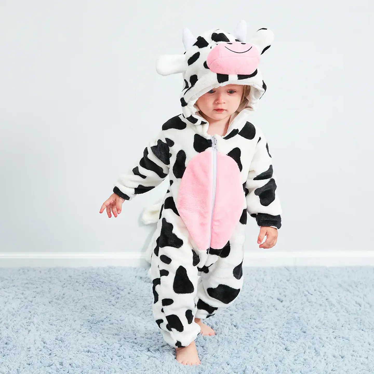 Cartoon Flannel Baby Romper – Animal Jumpsuit Costume 31