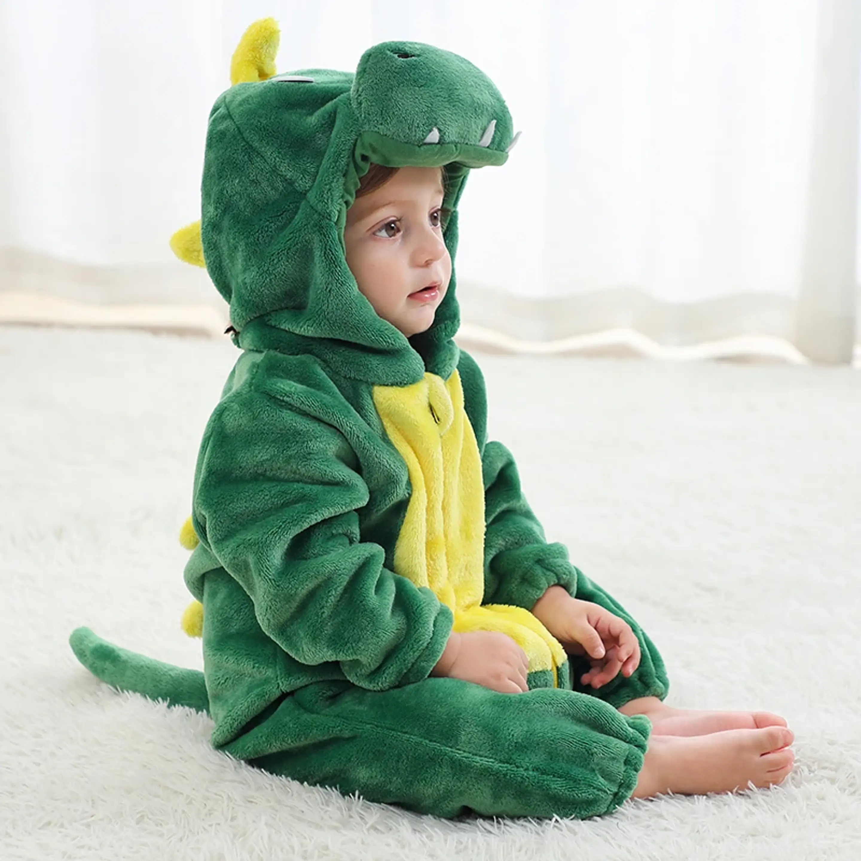 Cartoon Flannel Baby Romper – Animal Jumpsuit Costume 33