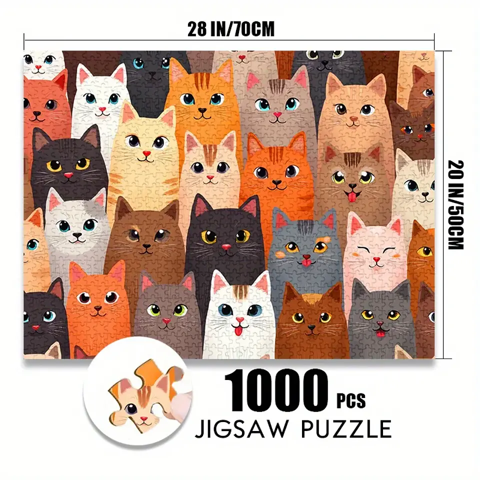 Cat Pattern Jigsaw Puzzle – Family Interactive Game 2