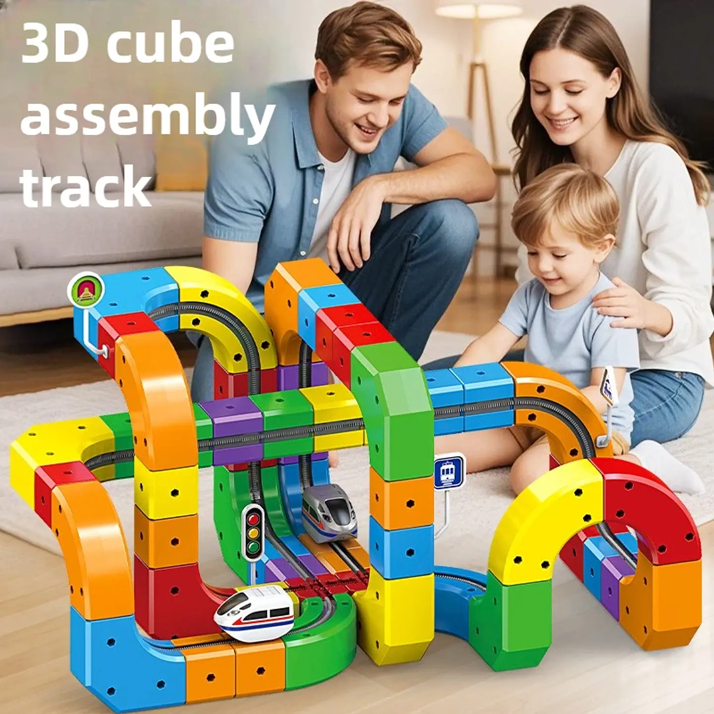 Magic Track Train Set – Magnetic Rail Building Blocks 2