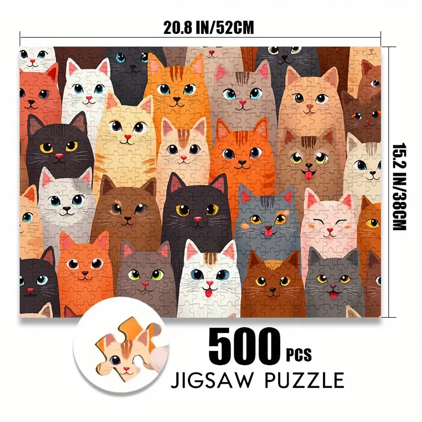 Cat Pattern Jigsaw Puzzle – Family Interactive Game 3