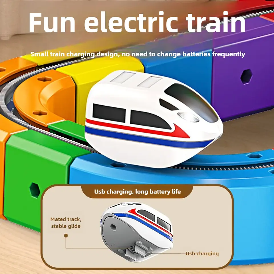 Magic Track Train Set – Magnetic Rail Building Blocks 3