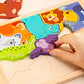 3D Wooden Jigsaw Puzzle – Cartoon Animal Board - thumbnail 4