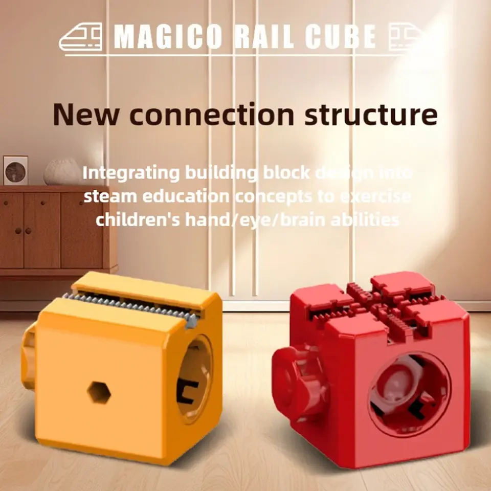 Magic Track Train Set – Magnetic Rail Building Blocks 4