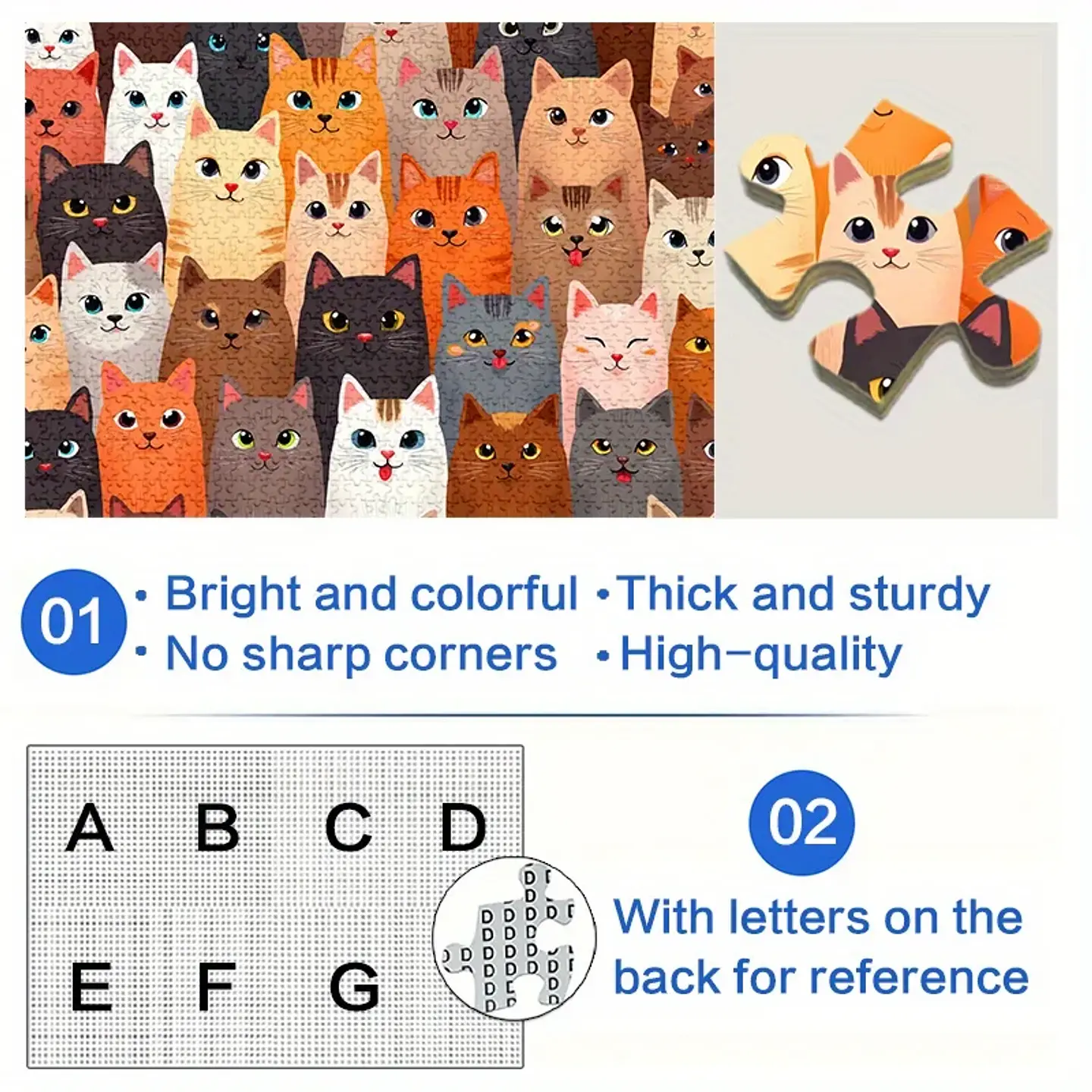 Cat Pattern Jigsaw Puzzle – Family Interactive Game 5