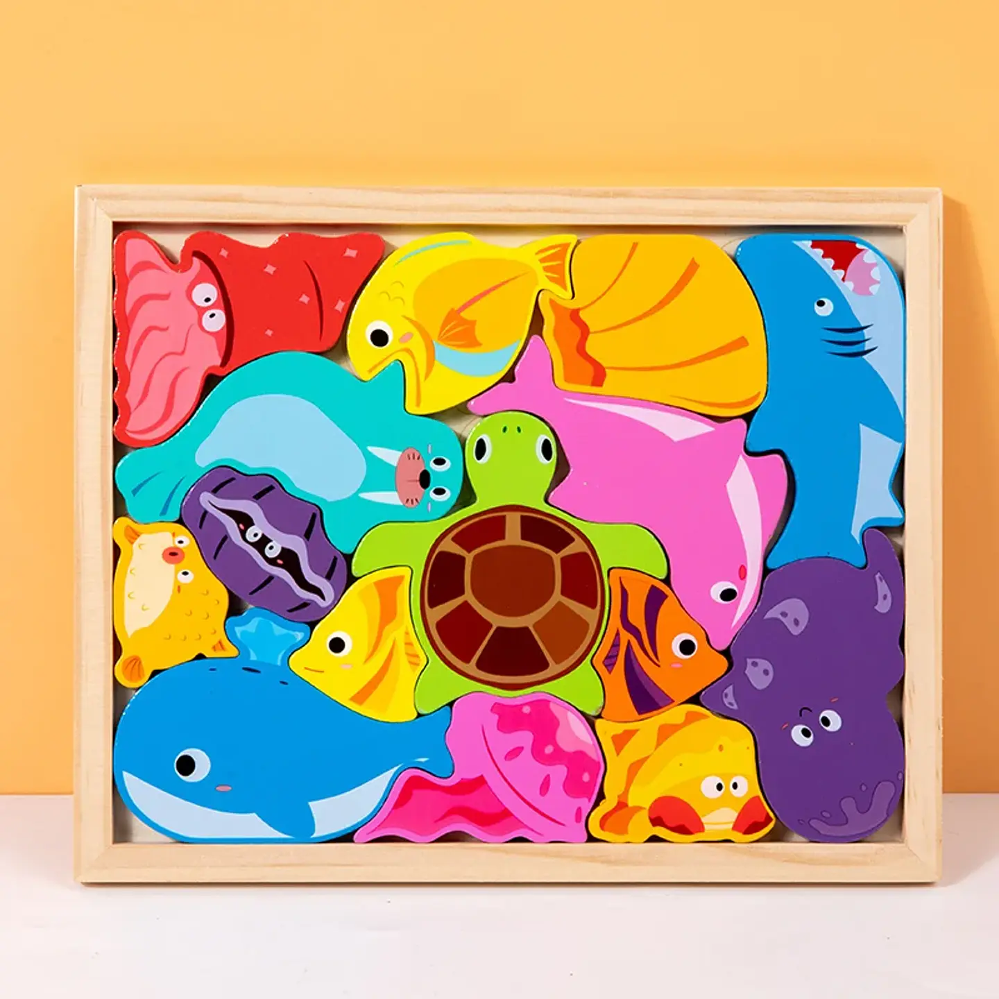 3D Wooden Jigsaw Puzzle – Cartoon Animal Board 8