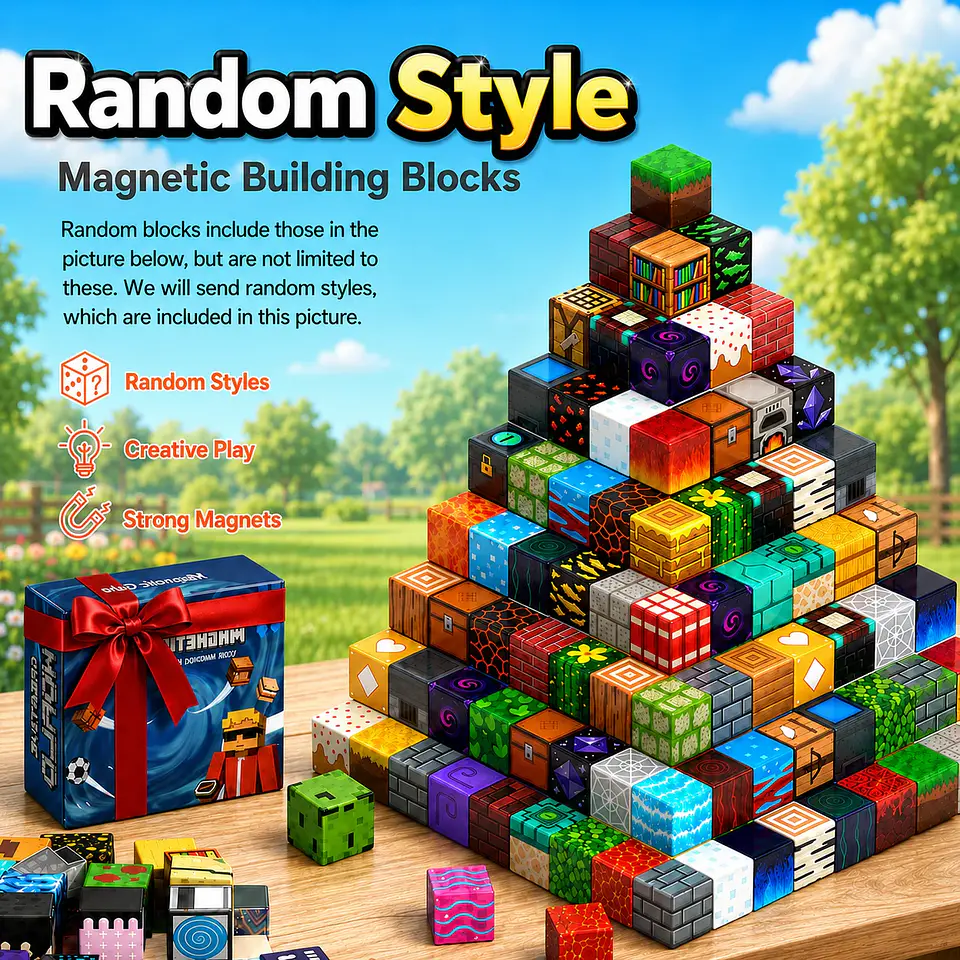 Magnetic Building Blocks – Forest Cabin Theme 7