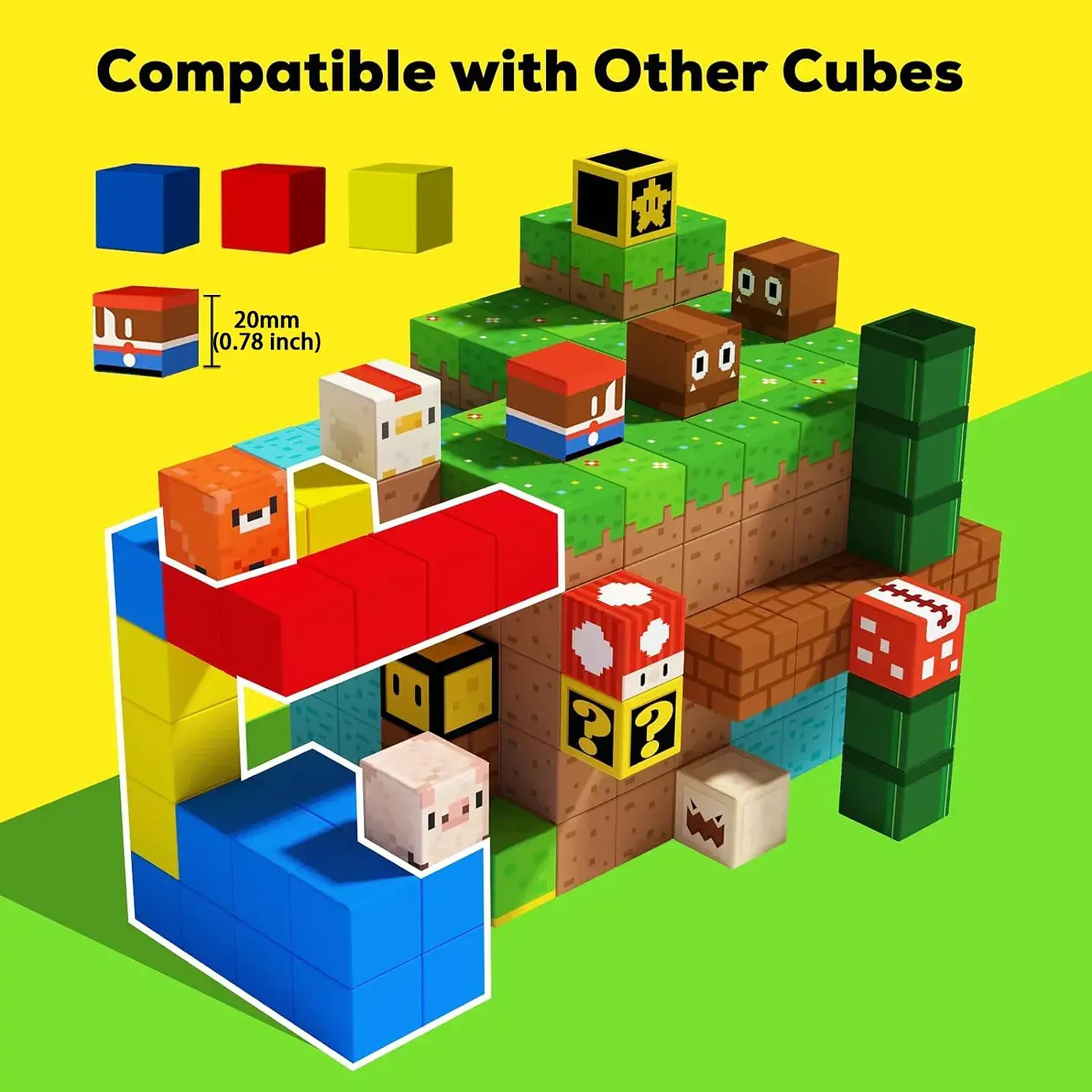 Magnetic Building Blocks – Mine World Bricks 6