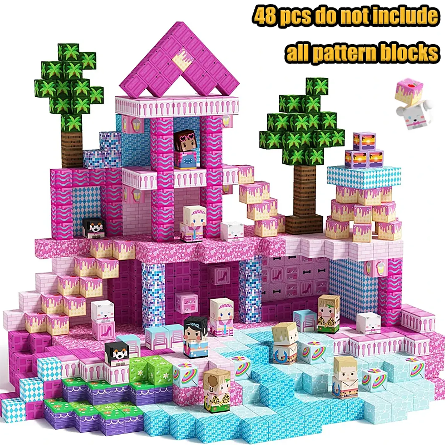 Magnetic Building Blocks – Forest Cabin Theme 11