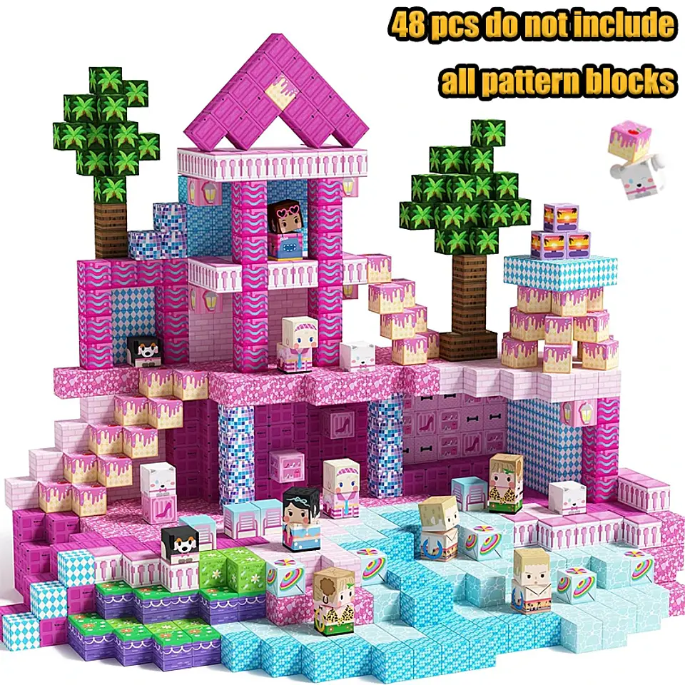 Magnetic Building Blocks – Forest Cabin Theme 11