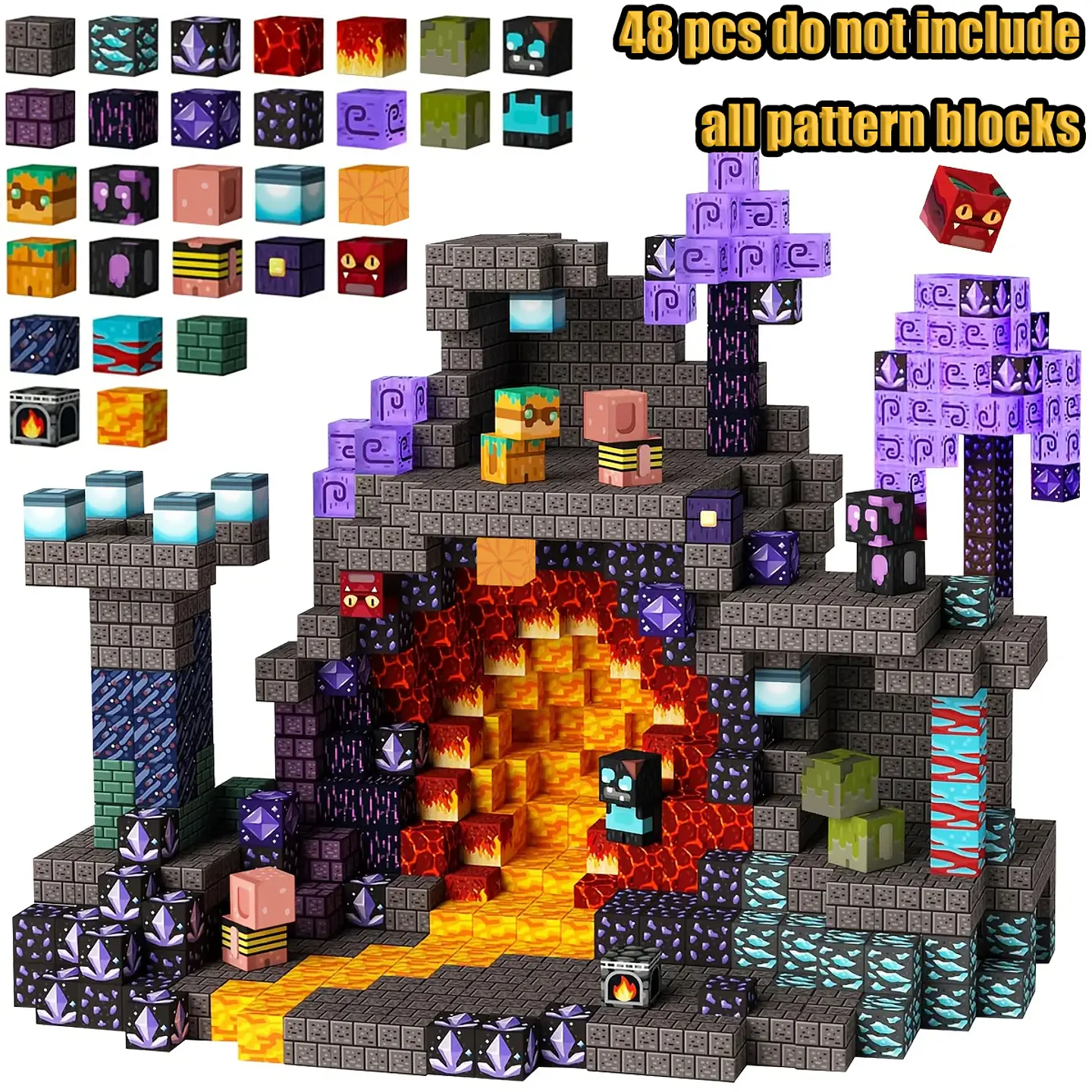 Magnetic Building Blocks – Forest Cabin Theme 14