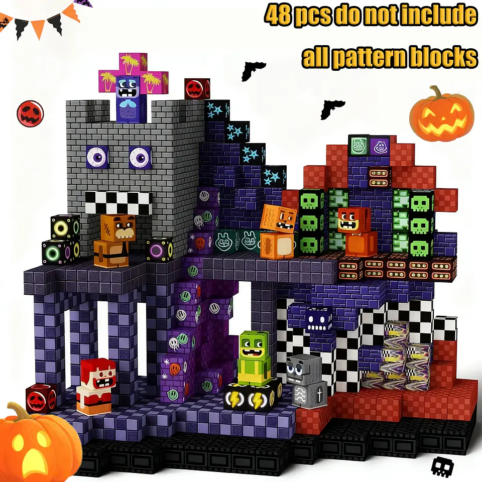 Magnetic Building Blocks – Forest Cabin Theme 15