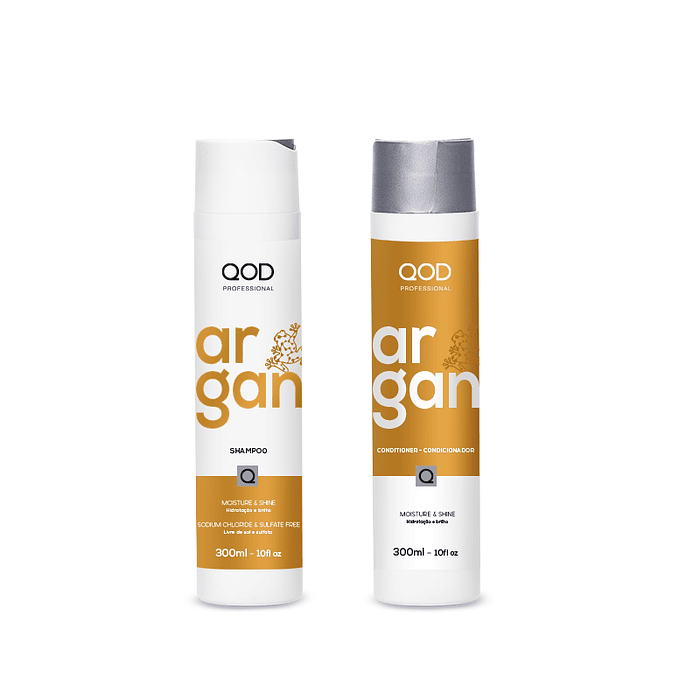 Kit Argan Shampoo + Conditioner 300ml - QOD Pro 1