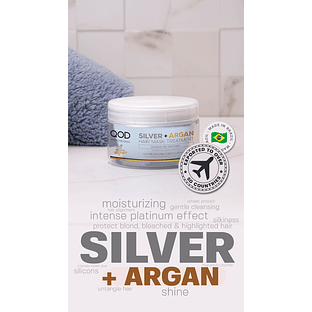 Silver + Argan Hair Mask 210g - QOD Pro