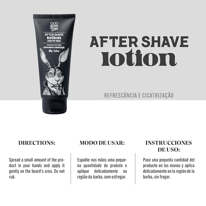 After Shave Lotion 80g - Refreshment & Healing - QOD Barber Shop 4