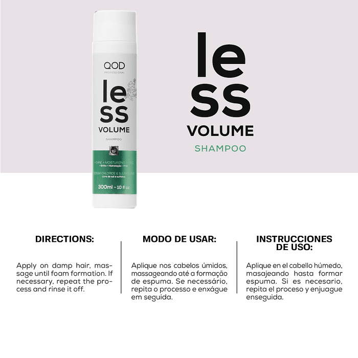 LESS Volume Shampoo 300ml - QOD Pro 3