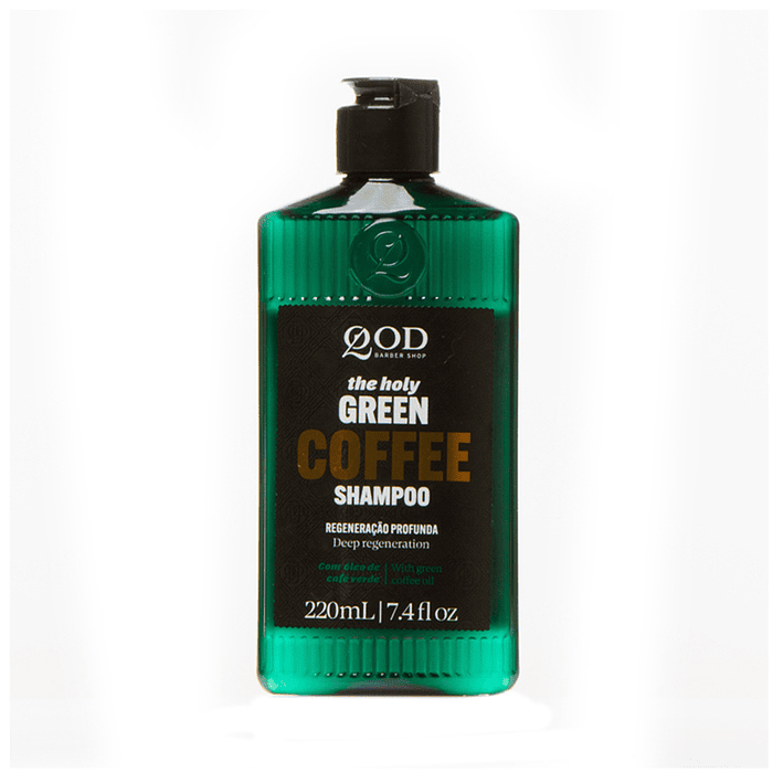 Green Coffee Shampoo 220ML - Qod Barber Shop 1