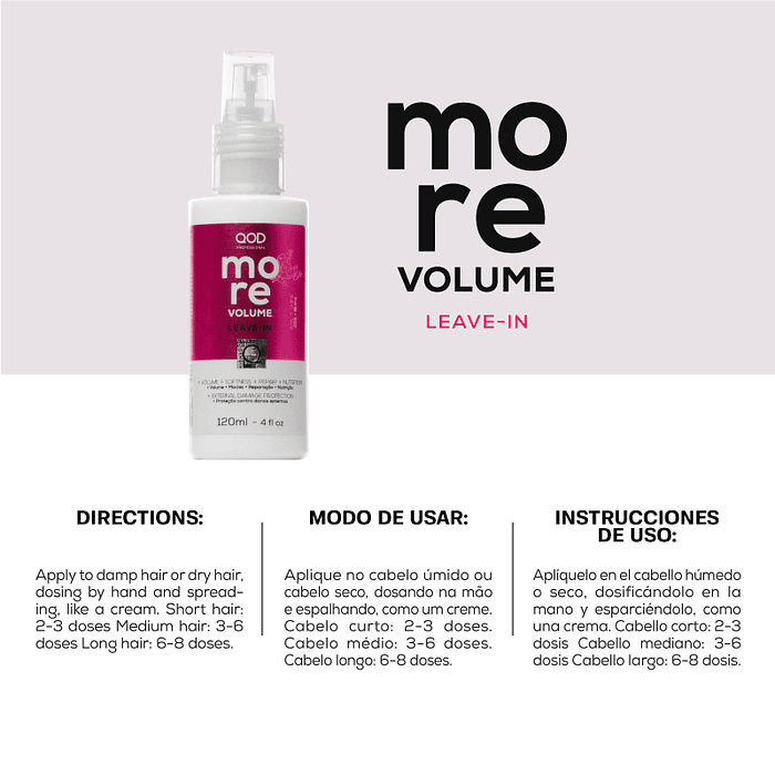MORE Volume Leave-in 120ml - QOD Pro 3