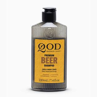 3 in 1 Shampoo 220ml - Premium Beer - QOD Barber Shop