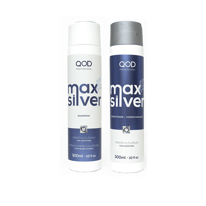Kit Max Silver Shampoo + Conditioner 300ml - QOD Pro 1