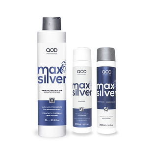 Combo Max Silver Shampoo + Conditioner 300ml - QOD PRO