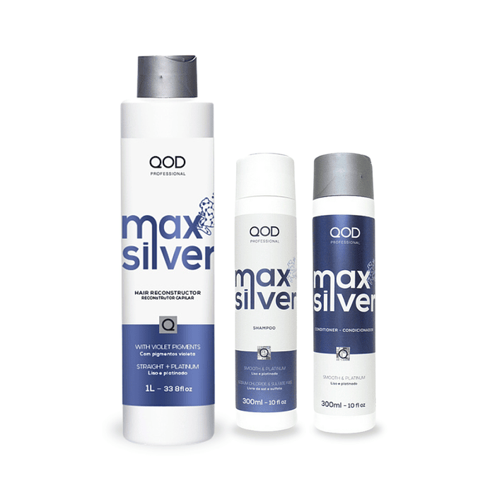 Combo Max Silver Shampoo + Conditioner 300ml - QOD PRO 1