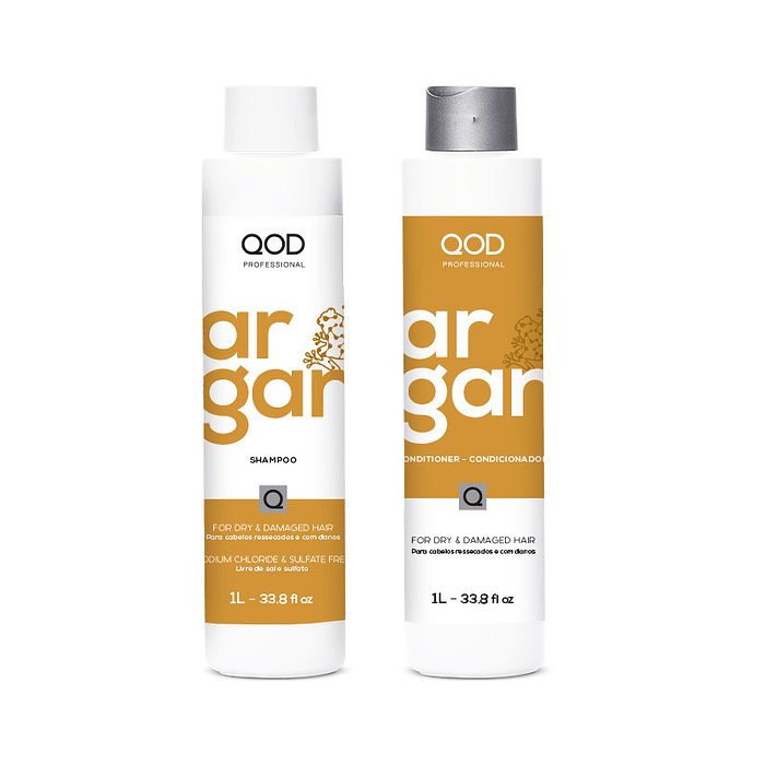 Kit Argan Professional Shampoo + Conditioner 1000ml - QOD Pro 1