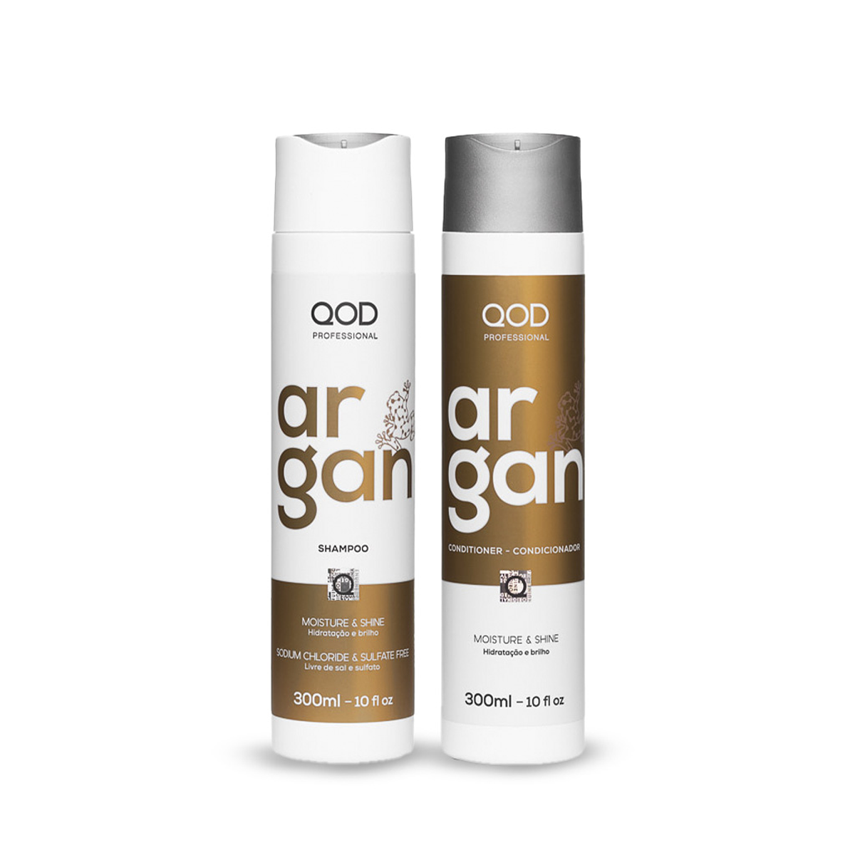 Kit Argan Professional Shampoo + Conditioner - QOD PRO