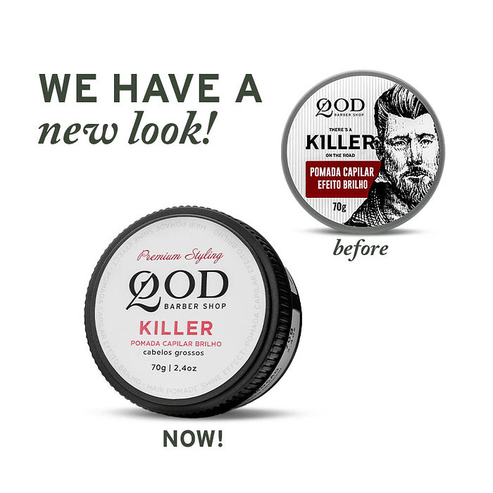 Killer Hair Pomade 70g - Strong Hold - Shine Effect - QOD Barber Shop 4