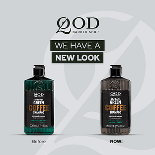 Green Coffee Shampoo 220ML - Qod Barber Shop