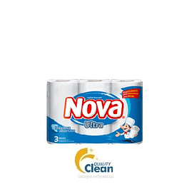 papel toalla nova ultra 3un x 10,6m  dh