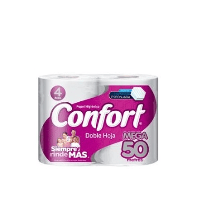 papel higiénico confort - manga 40 rollos 50m