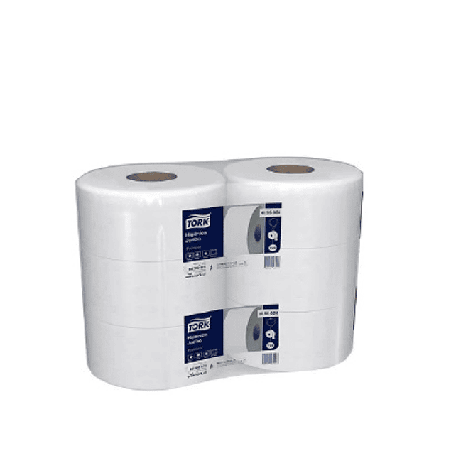 papel higiénico tork jumbo premiun d/h 6un x 250m