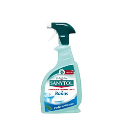 limpiador de baño desinfectante y antisarro sin cloro sanytol 500ml 