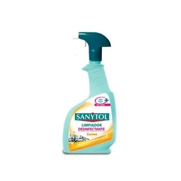 limpiador de cocina desinfectante y desengrasante sin cloro sanytol 500ml