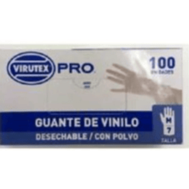guante vinilo virutex s/polvo talla M - caja 100un