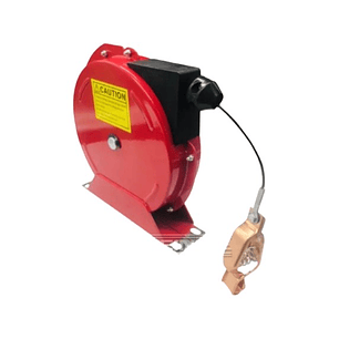 CARRETE ANTIESTATICA / CABLE A TIERRA 10 mts - CERRADO