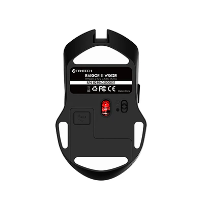 WG12R RAIGOR III Black Mouse Inalámbrico 2.000 DPI
