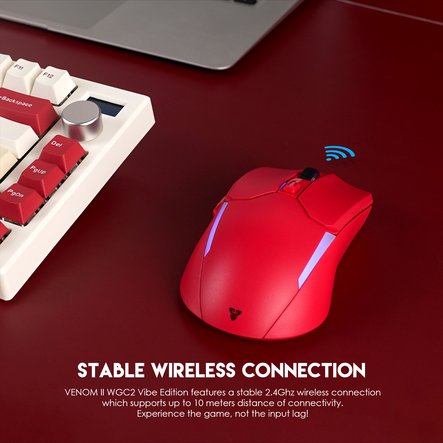 WGC2 VENOM II Vibe Edition Red Mouse Inalámbrico 4.000 DPI 11